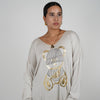 Gracie Bear Sweater – Cozy Meets Cute in Metallic Gold