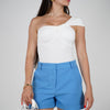 Alicia Shorts – Vibrant High-Waisted Tailored Fit