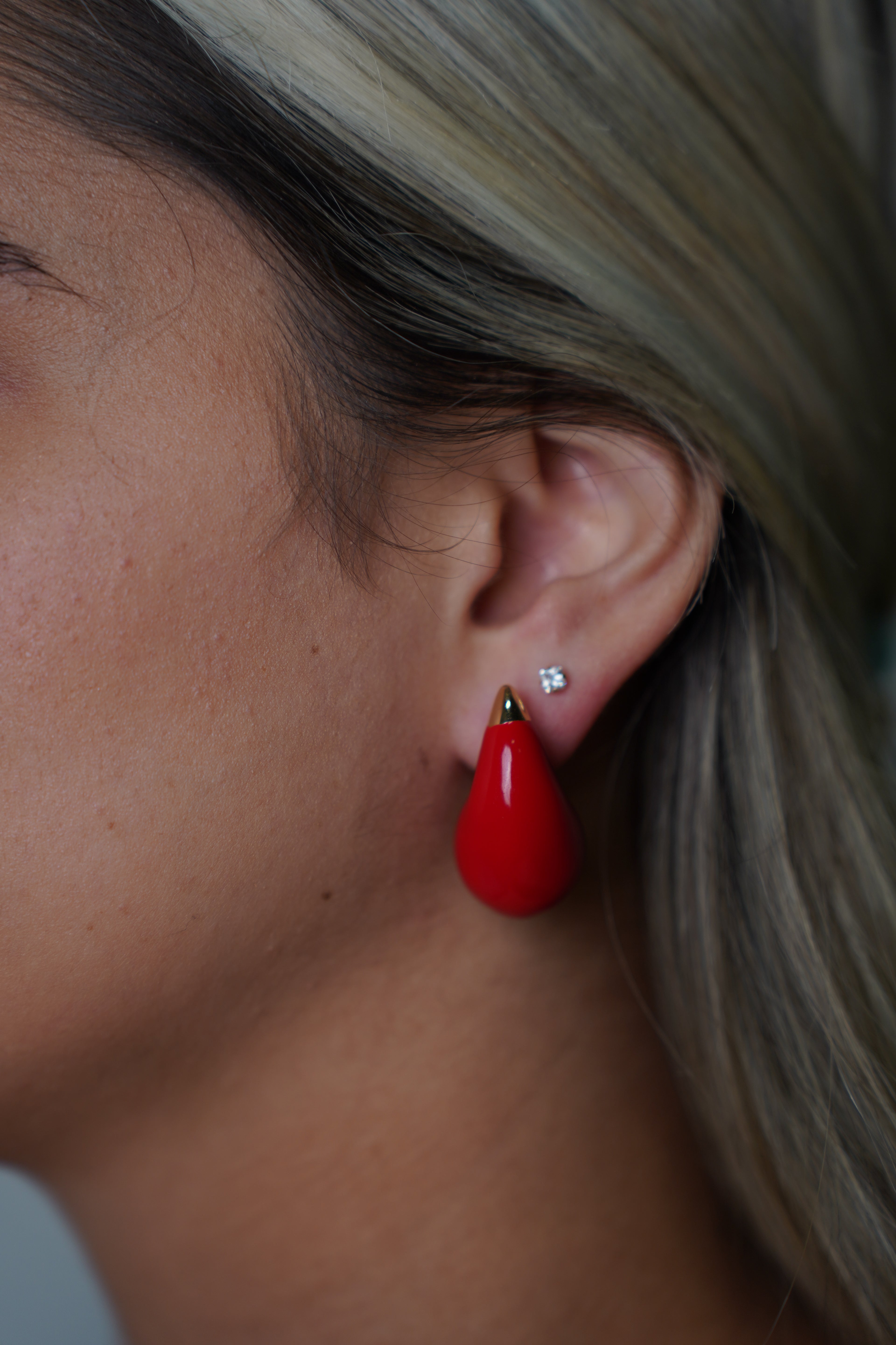 Chunky Tear Drop Earrings - Carema Boutique