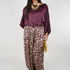 Alia Stamped Aladdin Joggers – Bold Leopard Meets Luxe Ease