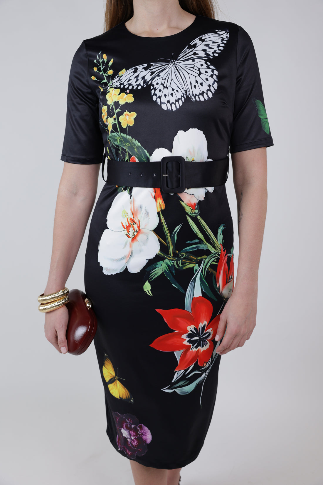 Zylen Floral Midi Dress