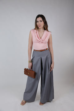Pantalones con cinturón Avenia