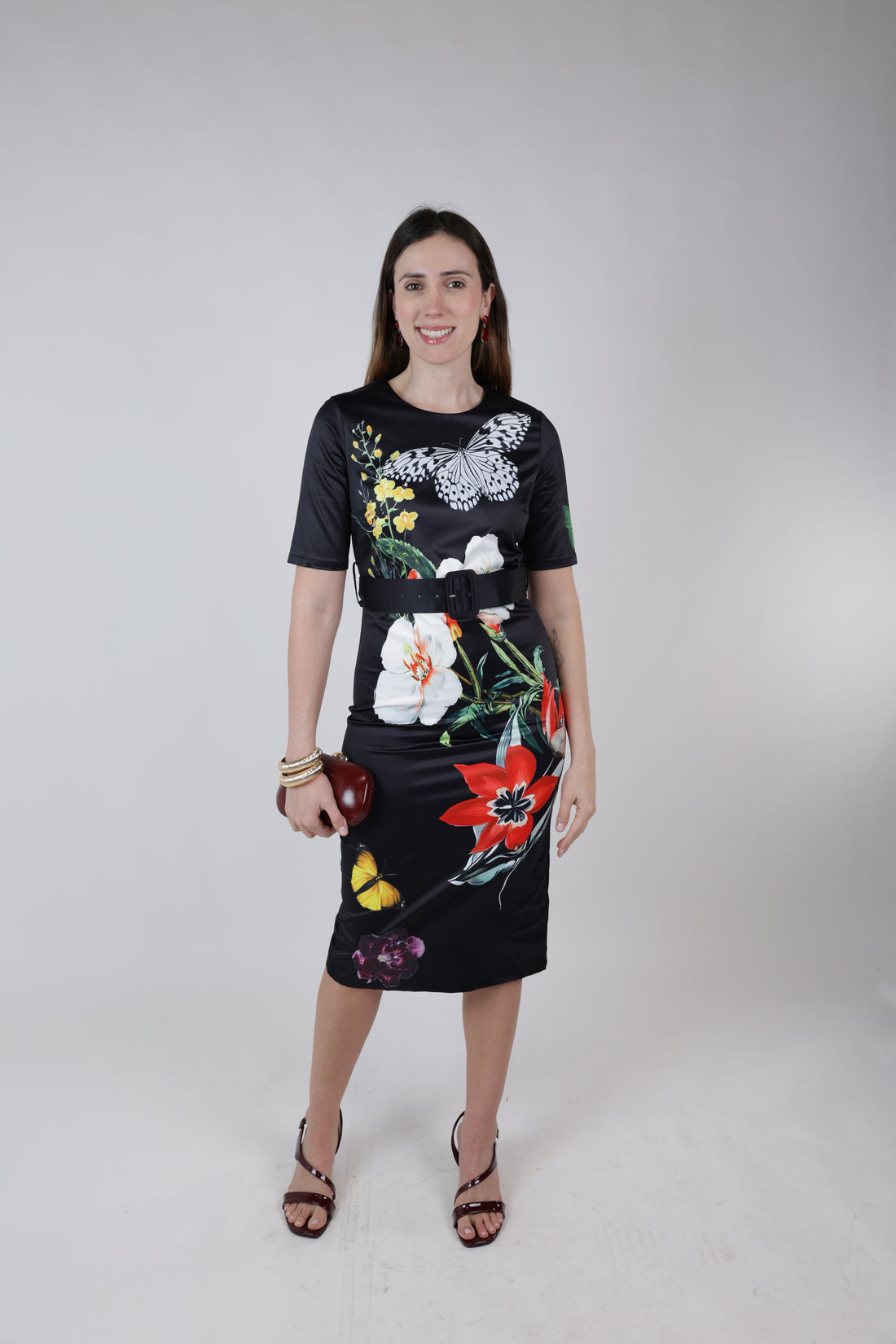 Zylen Floral Midi Dress