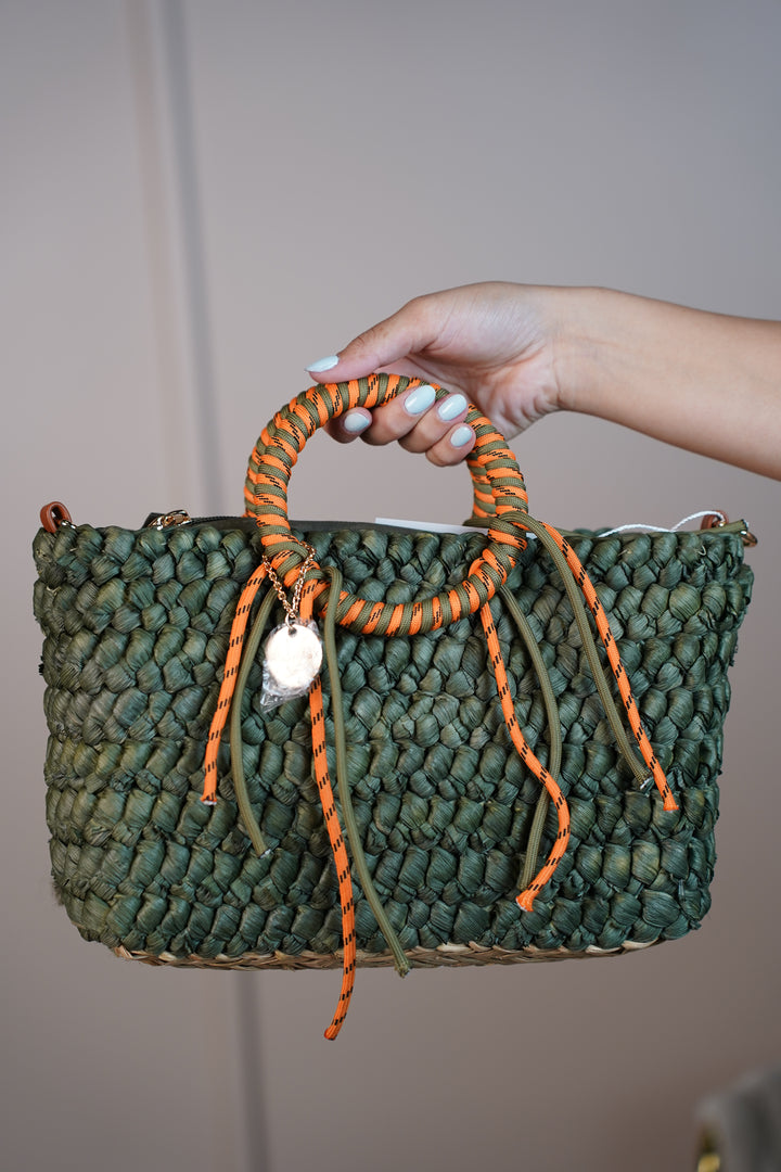Strappé Woven Circle Handle Bags – Tropical Texture Meets Playful Design - Carema Boutique