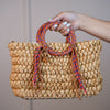 Strappé Woven Circle Handle Bags – Tropical Texture Meets Playful Design - Carema Boutique