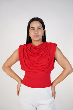 Top Versátil Eyes – Blusa sin mangas suave con caída