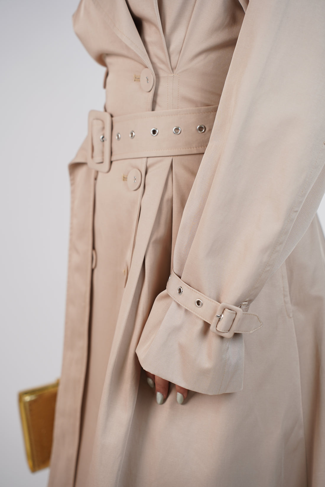 Cesira Trench Coat – Timeless Belted Midi Trench