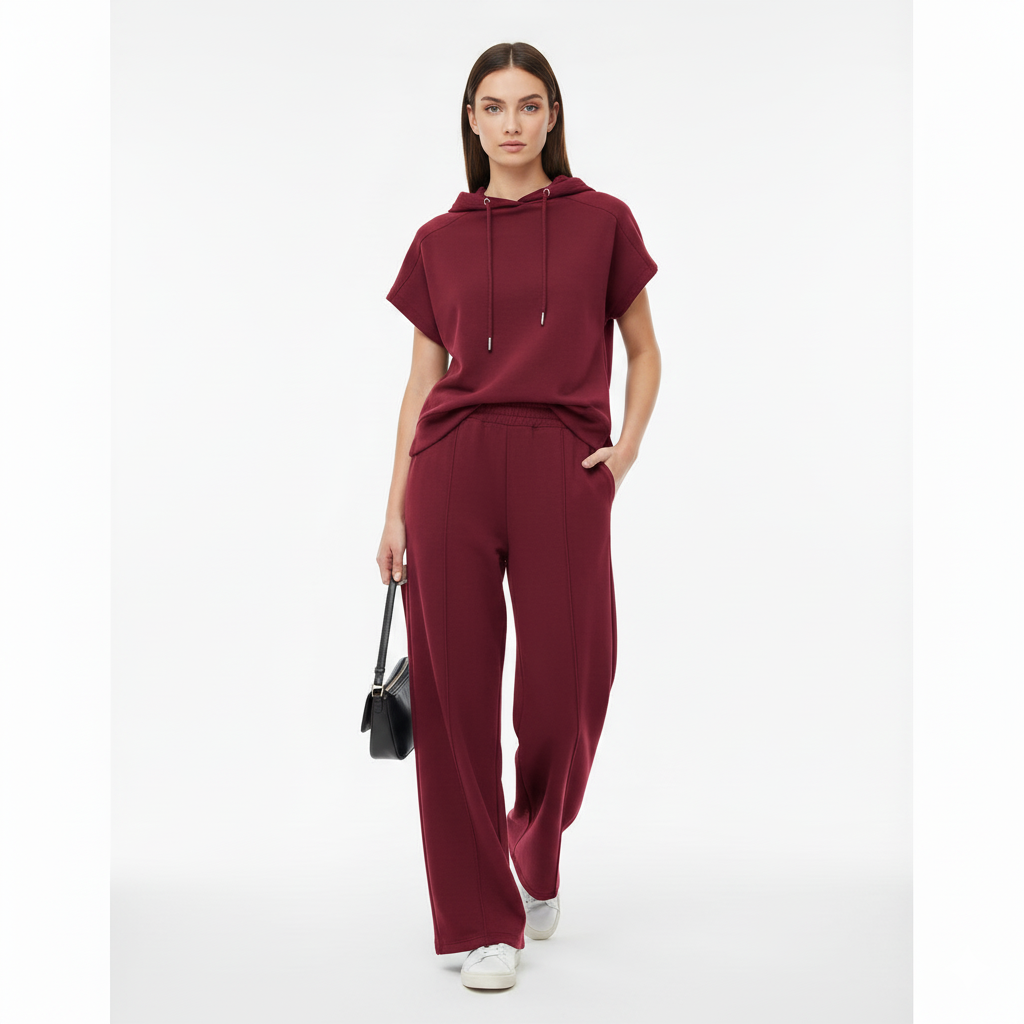Morisa Hooded Pants Set – Effortless Luxe Loungewear