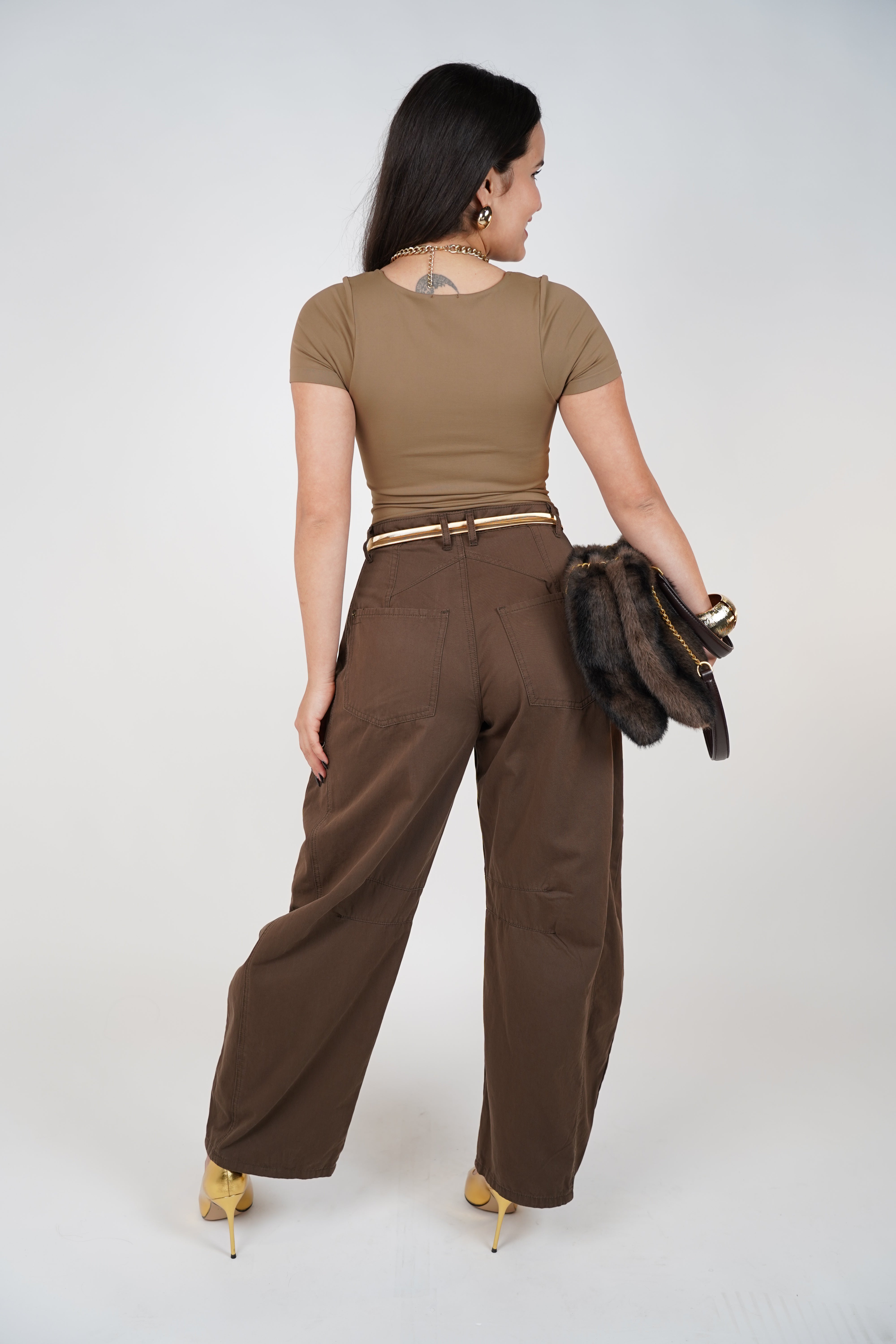 Savi Round Neck Short Sleeve Basic Bodysuit