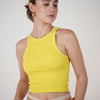 Roxi Basics – Bright Ribbed Crop Tank Top