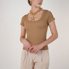 Viola Ribbed Basics – Short Sleeve Scoop Neck