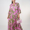 Noelle Ruffle Maxi Dress – Flowy Print Dress in Bold Colors