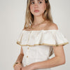 Tareli Yareli Top – Off-Shoulder Ruffle Charm