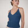 Zarrel Knit Top – Low Back Spaghetti Strap Tank