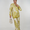 Zelyn Silk Pants Set – Luxe Printed Two-Piece for Effortless Elegance