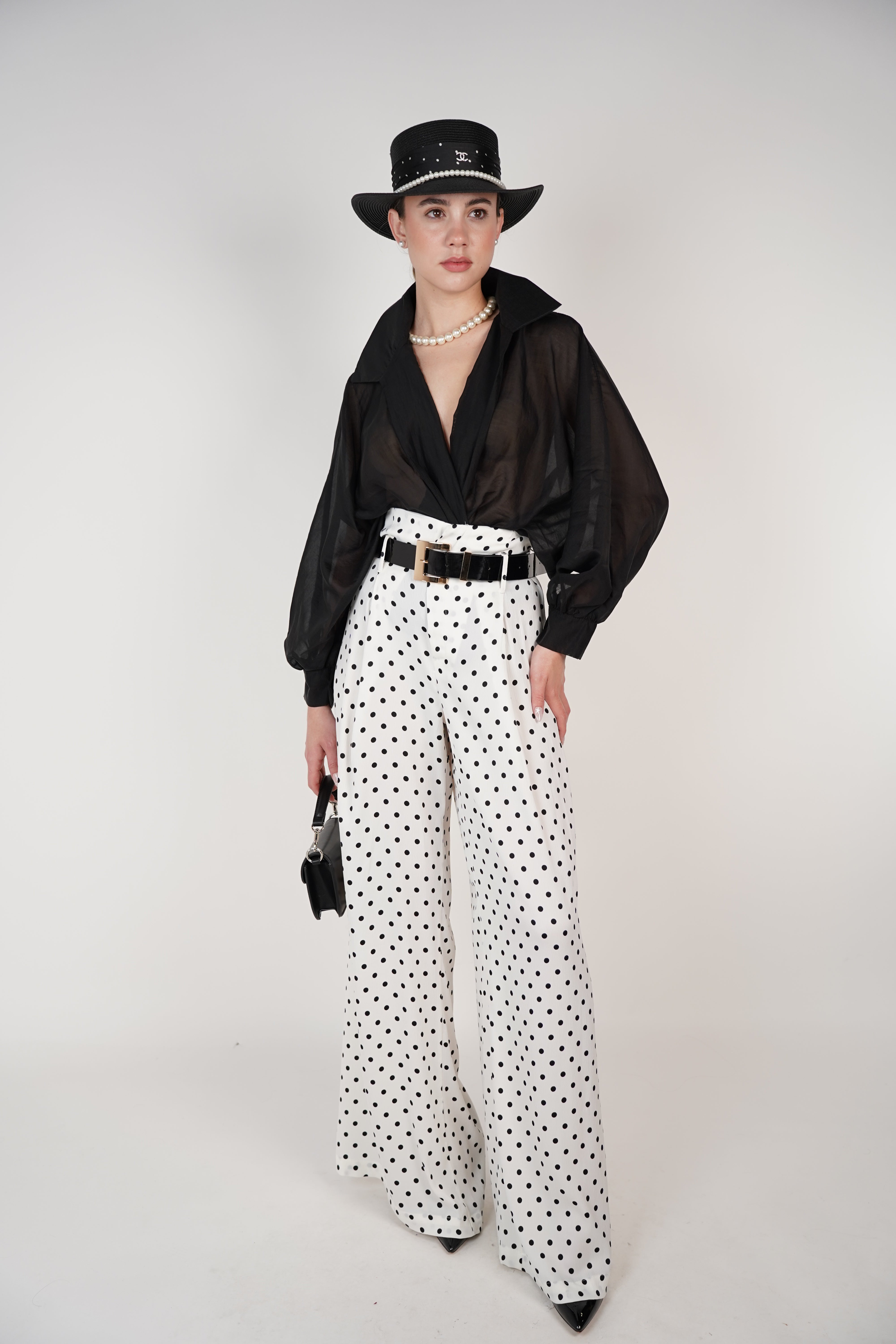 Suni Polka Dot Pants – Classic Chic with a Modern Flow