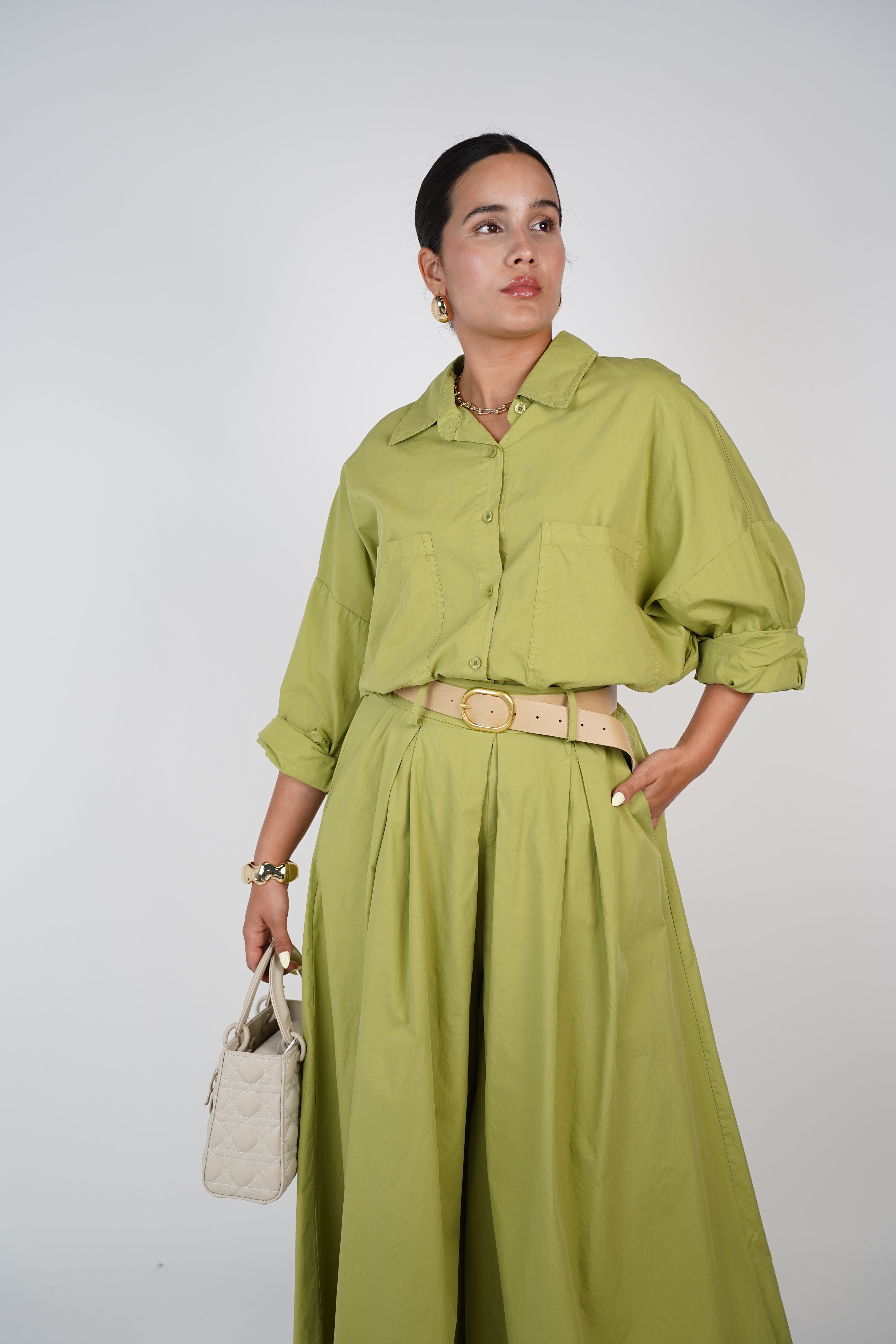 Lovie Belted Wide Leg Pants – Minimal, Flowing & Chic