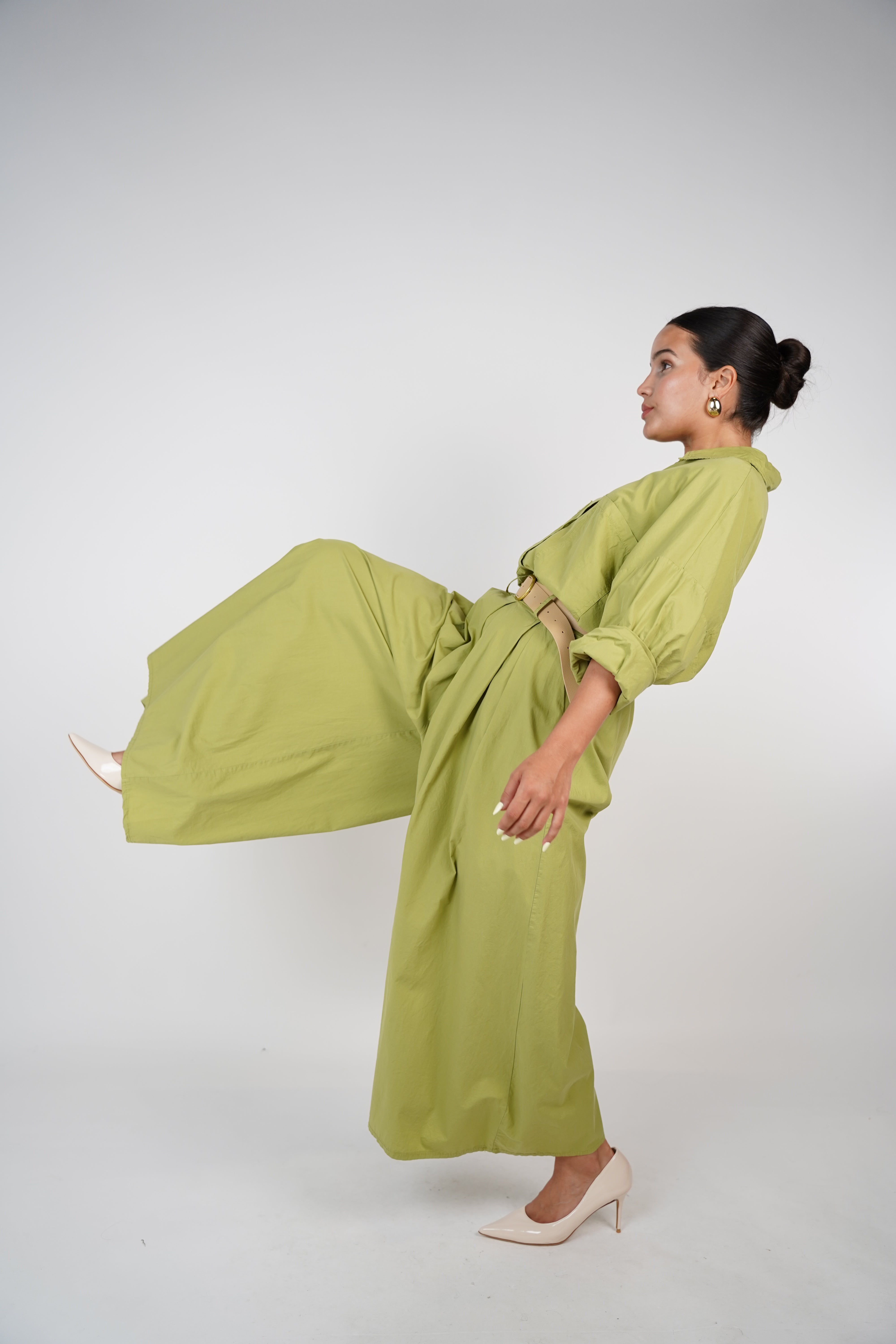 Lovie Belted Wide Leg Pants – Minimal, Flowing & Chic