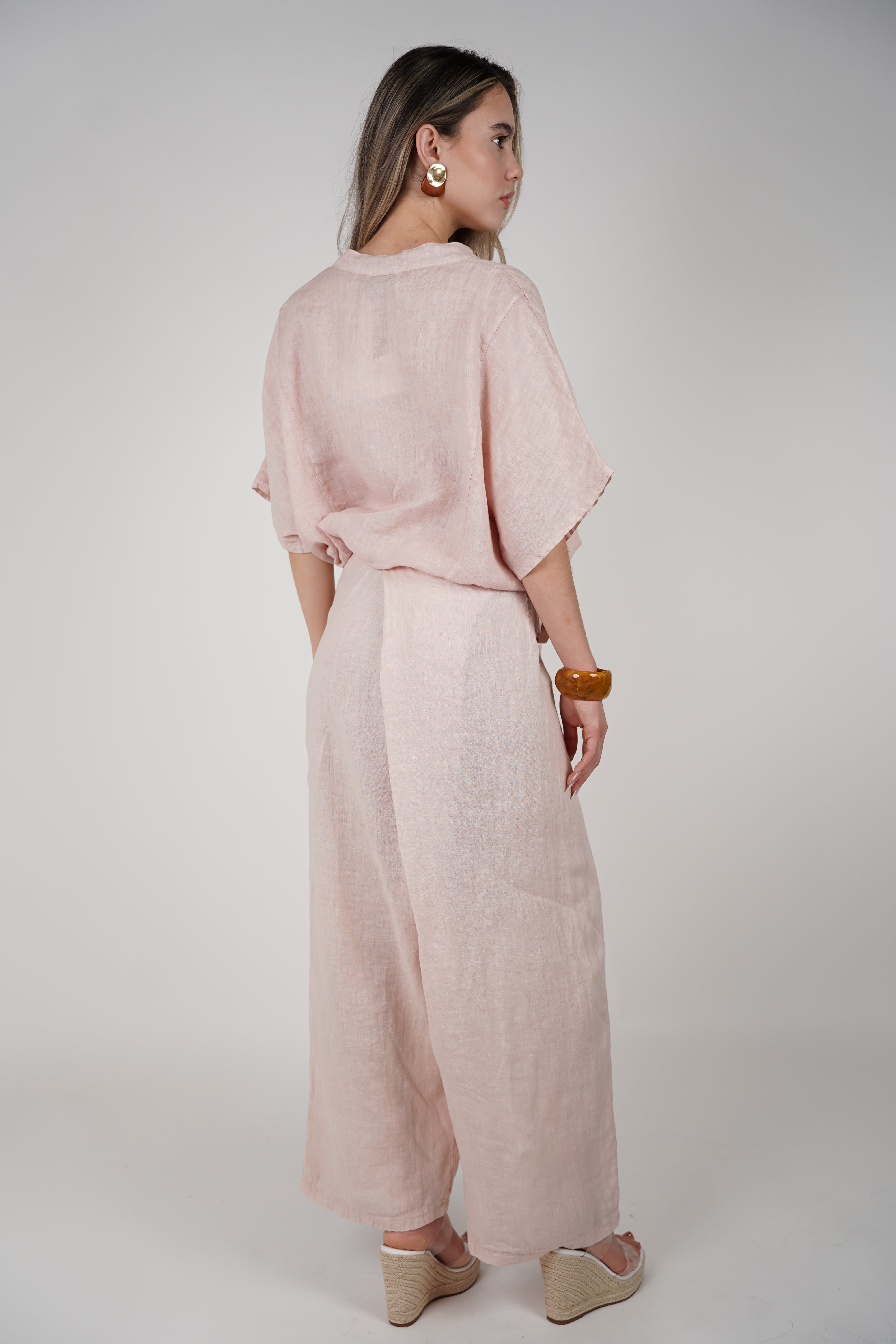 Vionel Linen Pants – Relaxed Fit with Adjustable Tie Waist