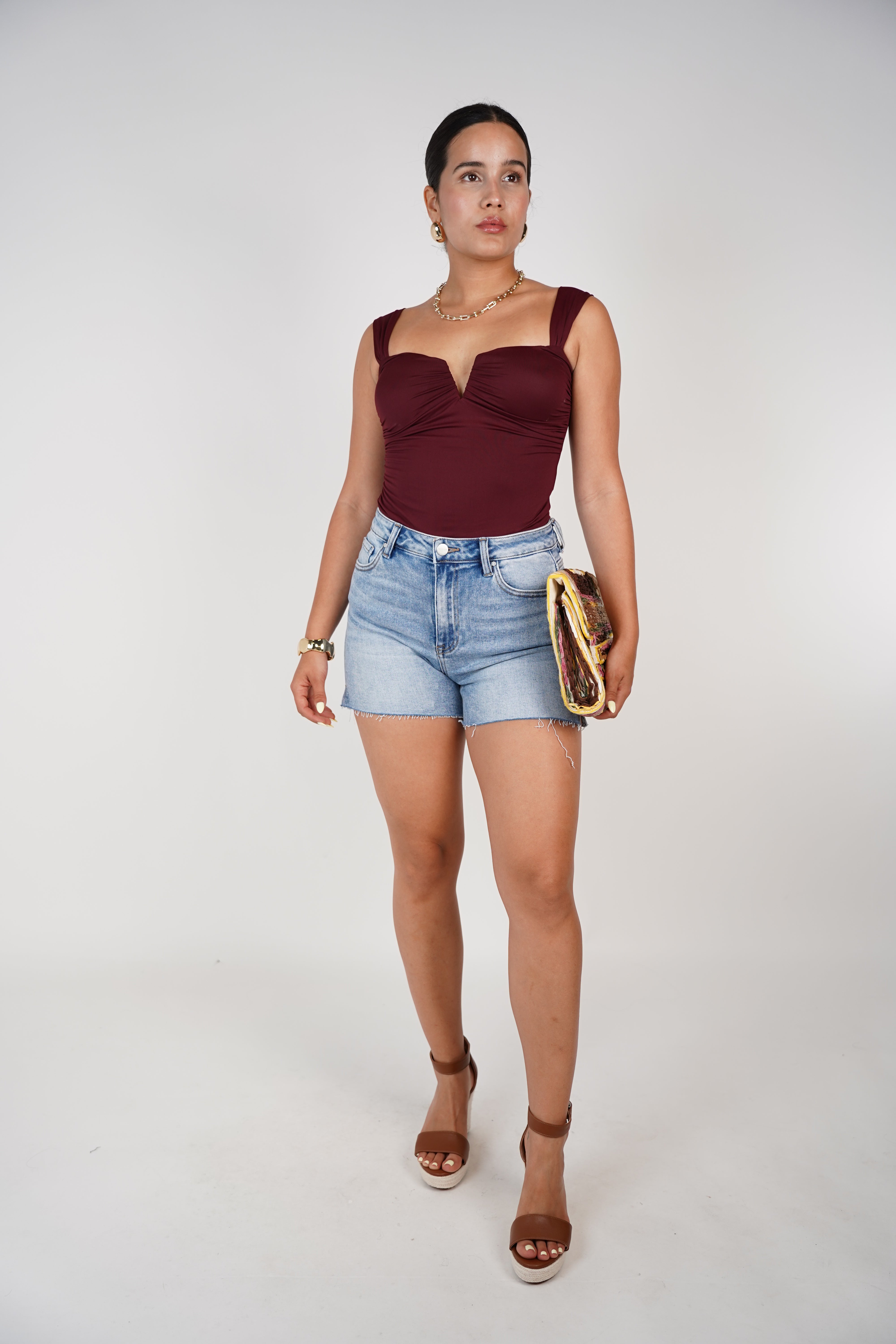 Domi High Rise Shorts – Effortlessly Cool Denim Vibe