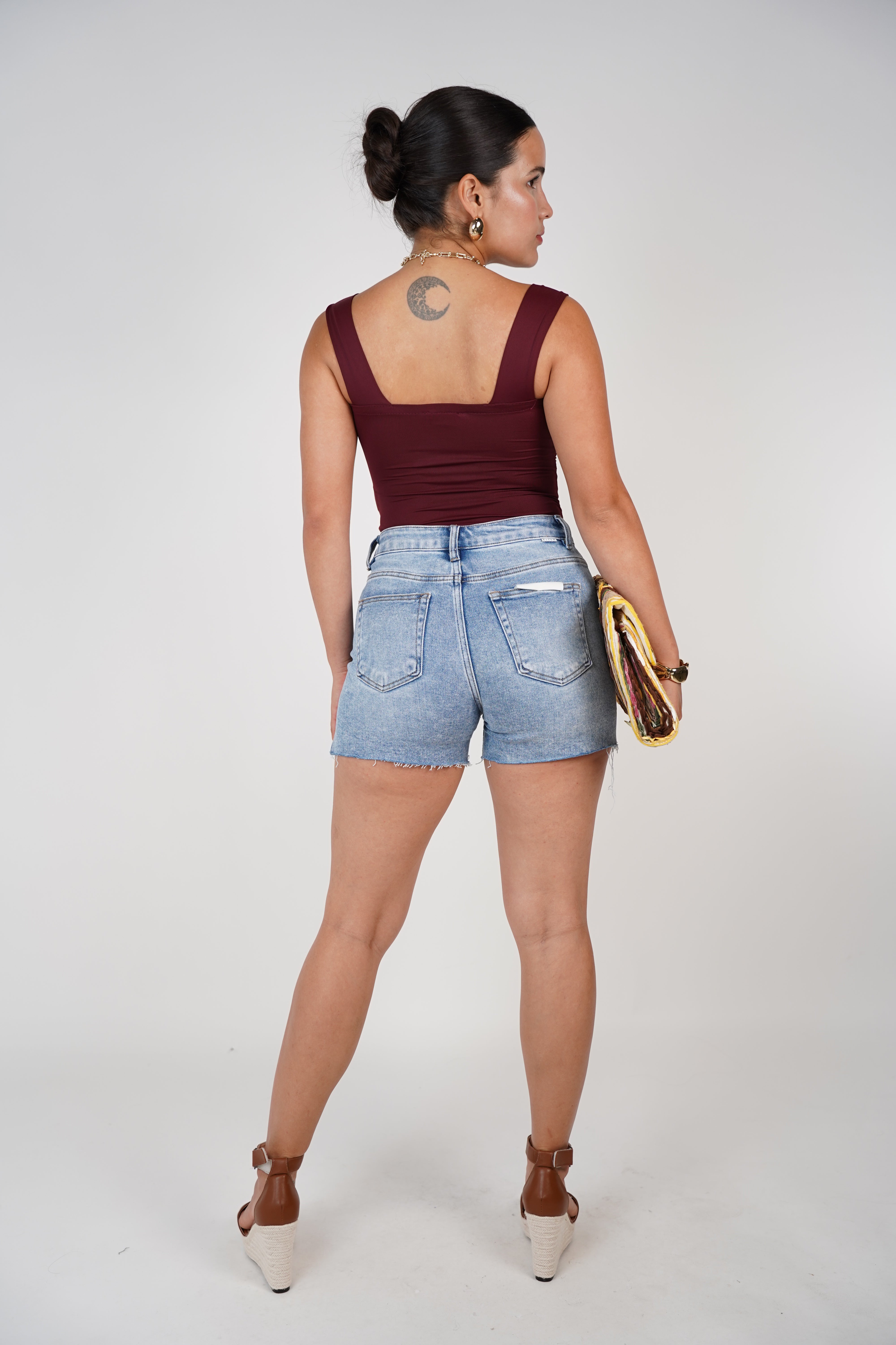 Domi High Rise Shorts – Effortlessly Cool Denim Vibe