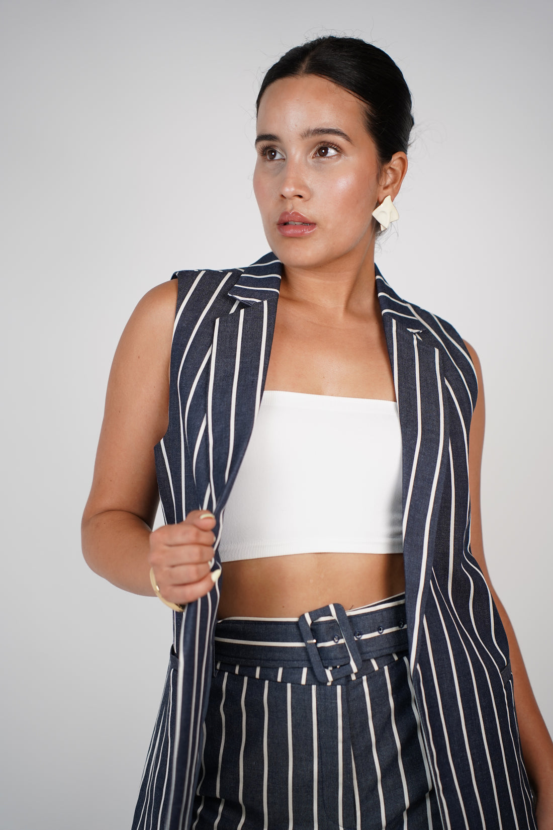 Rilo Striped Pants Set – Power Stripes, Sleek Impact