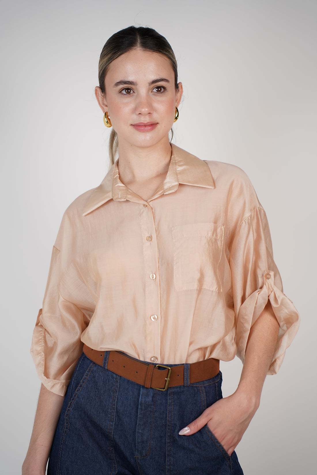 Lira Sheer Blouse – Lightweight, Versatile & Effortlessly Chic