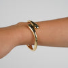 Taliana Thin Bracelet – Sleek Sculptural Wrap in Silver or Gold