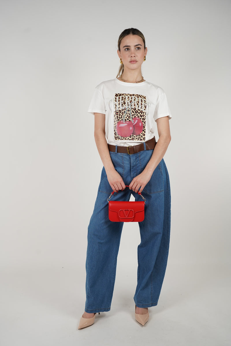 Cheetah Cherry Tee – Bold, fun, and effortlessly cool