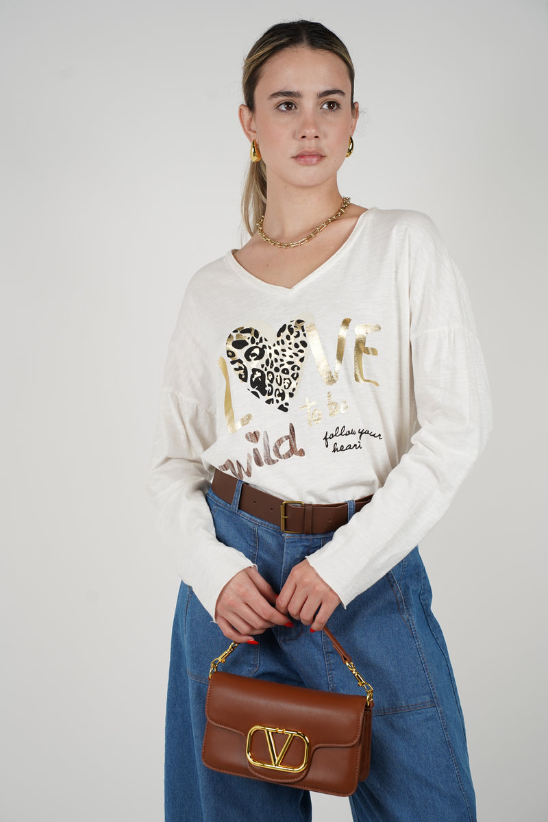 Love Sweater – Wild & Golden Graphic Pullover