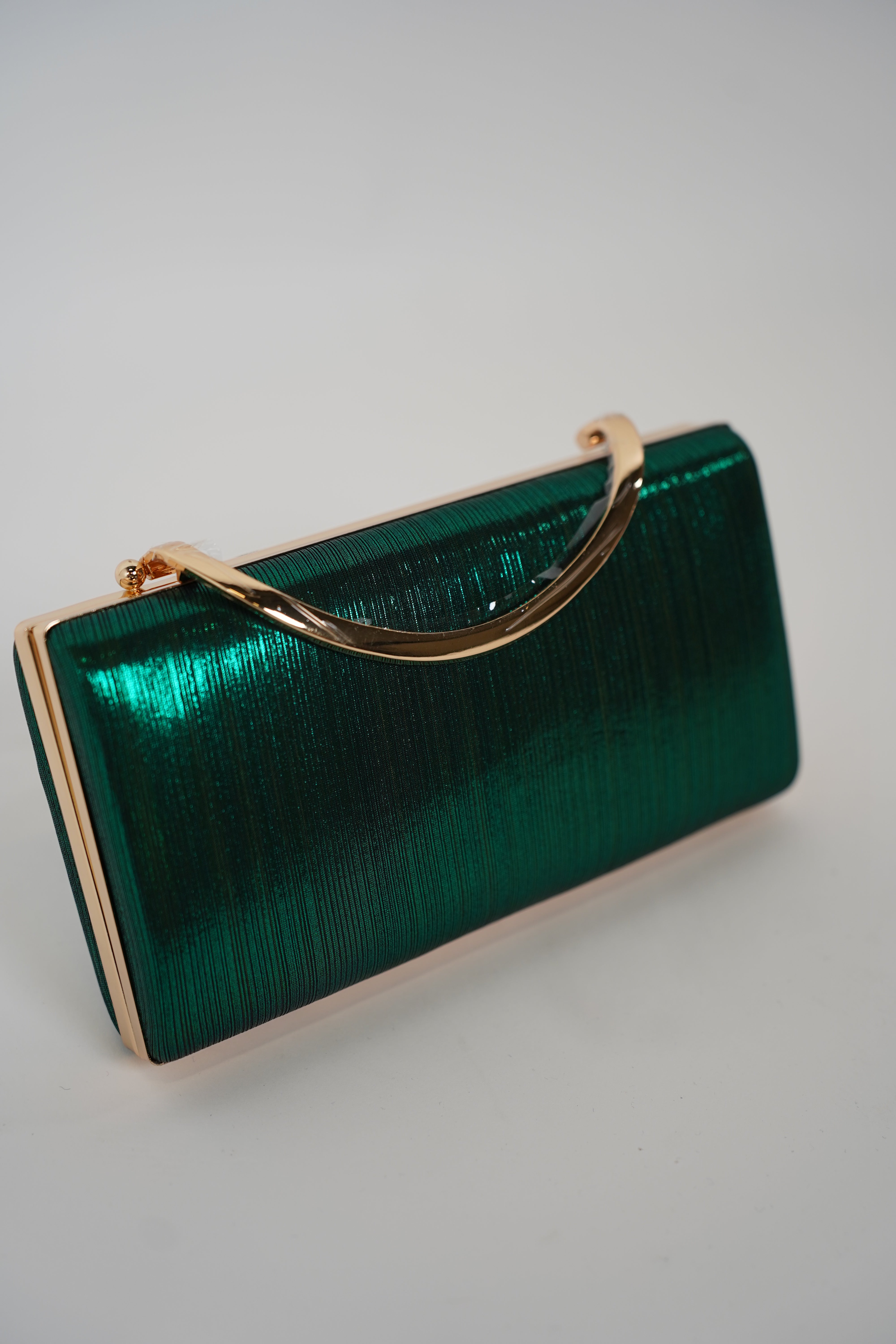 Emerelle Clutch – Metallic Emerald Evening Bag