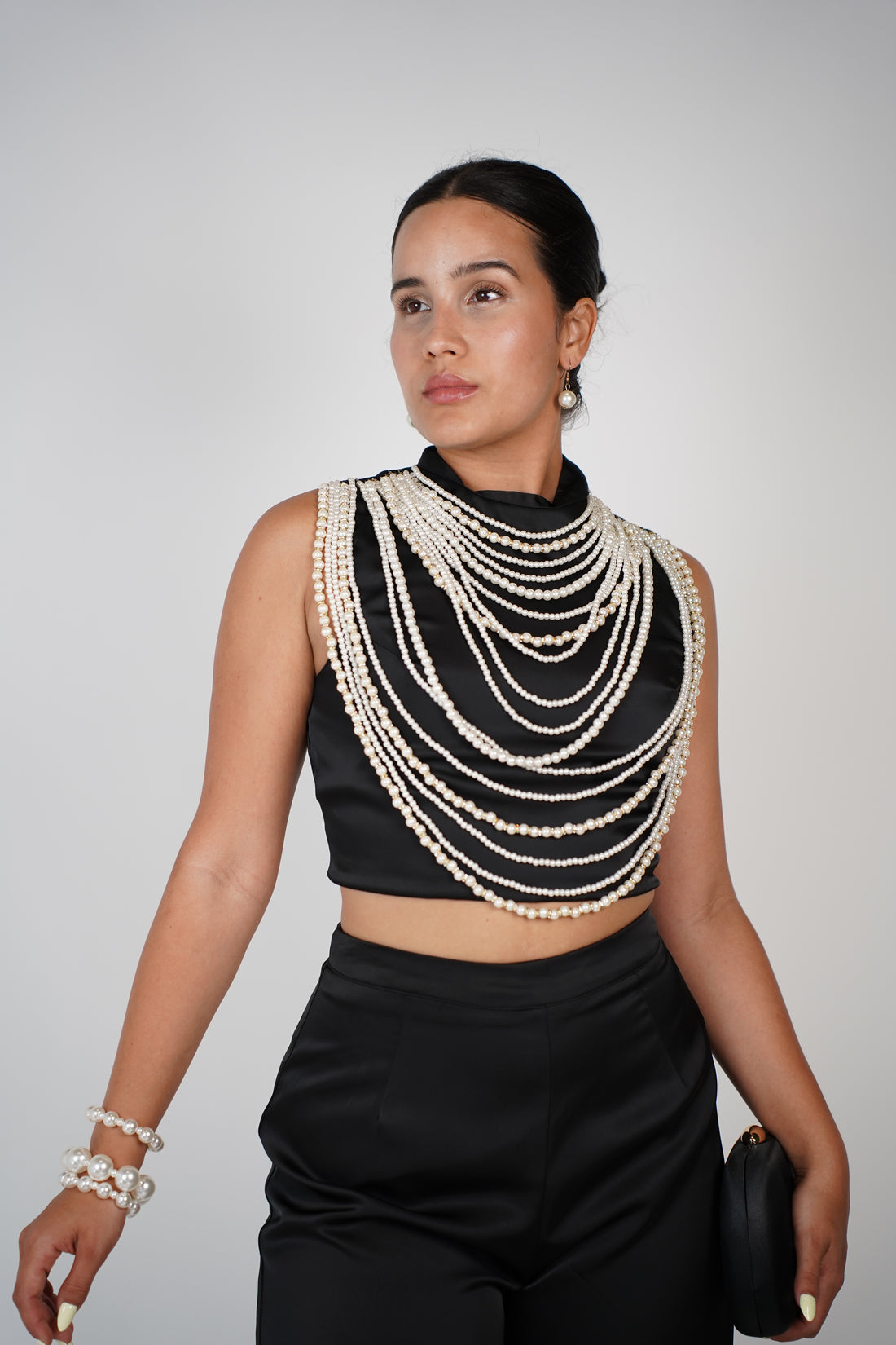 Gracelyn Pants Set – Luxe Satin, Bold Elegance