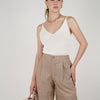 Vive Striped Shorts – High-Waisted Tailored Summer Shorts