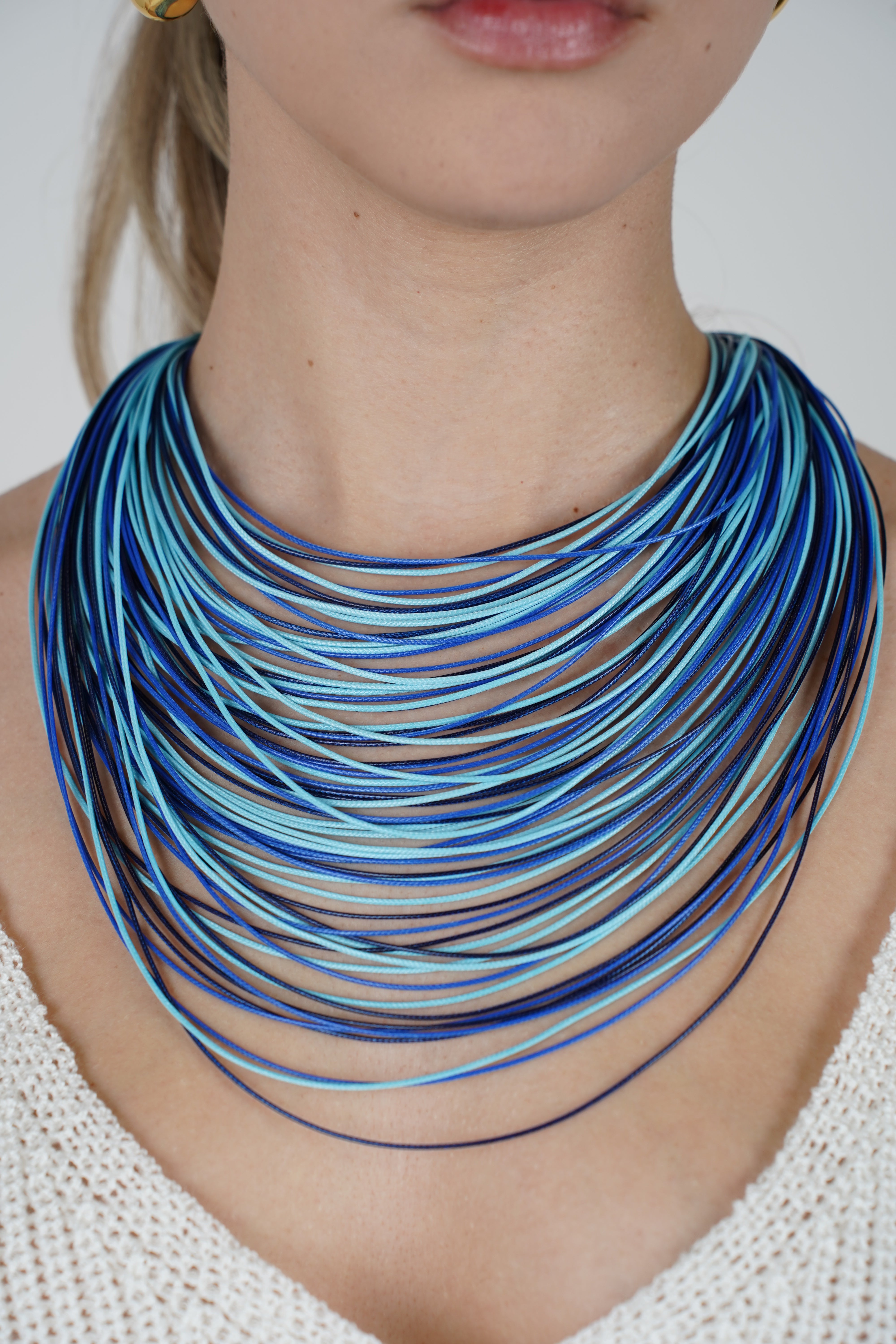 Marina Cascade Necklace – Multi-Strand Statement Piece