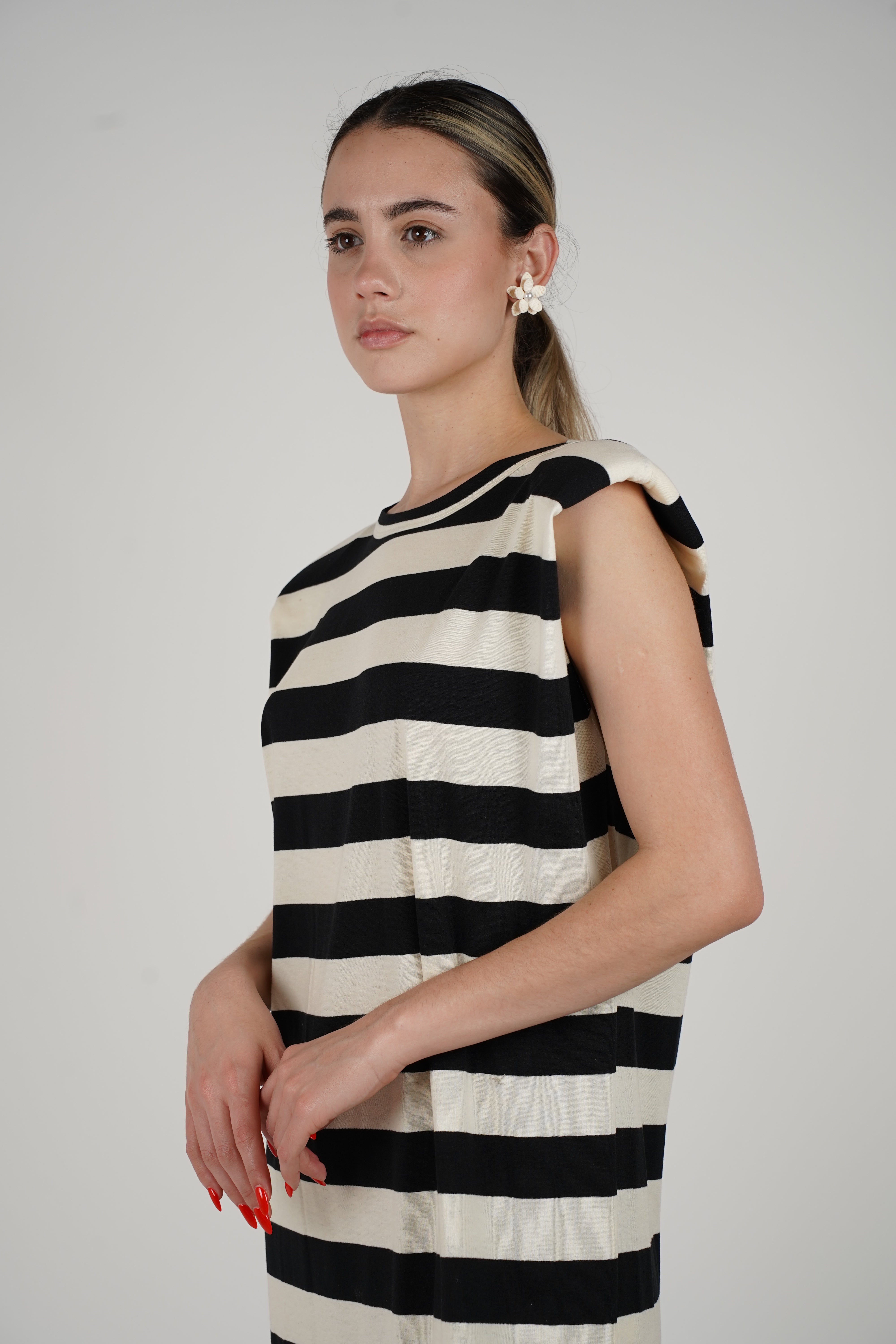 Italian Striped Maxi – Effortless, Edgy & Chic