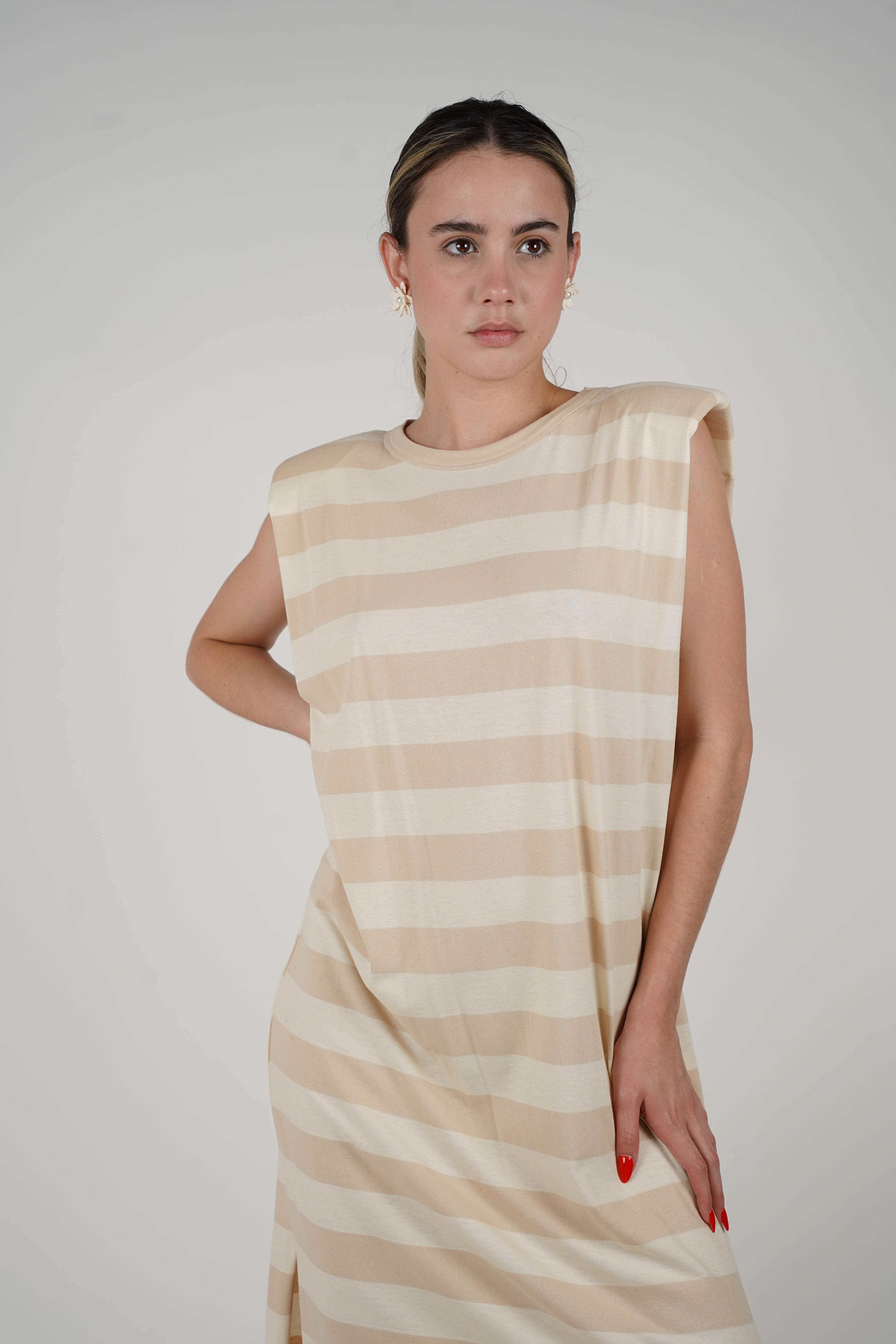 Italian Striped Maxi – Effortless, Edgy & Chic