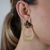 Omelis Wood Earrings – Natural-Inspired Drop Earrings with Modern Detail