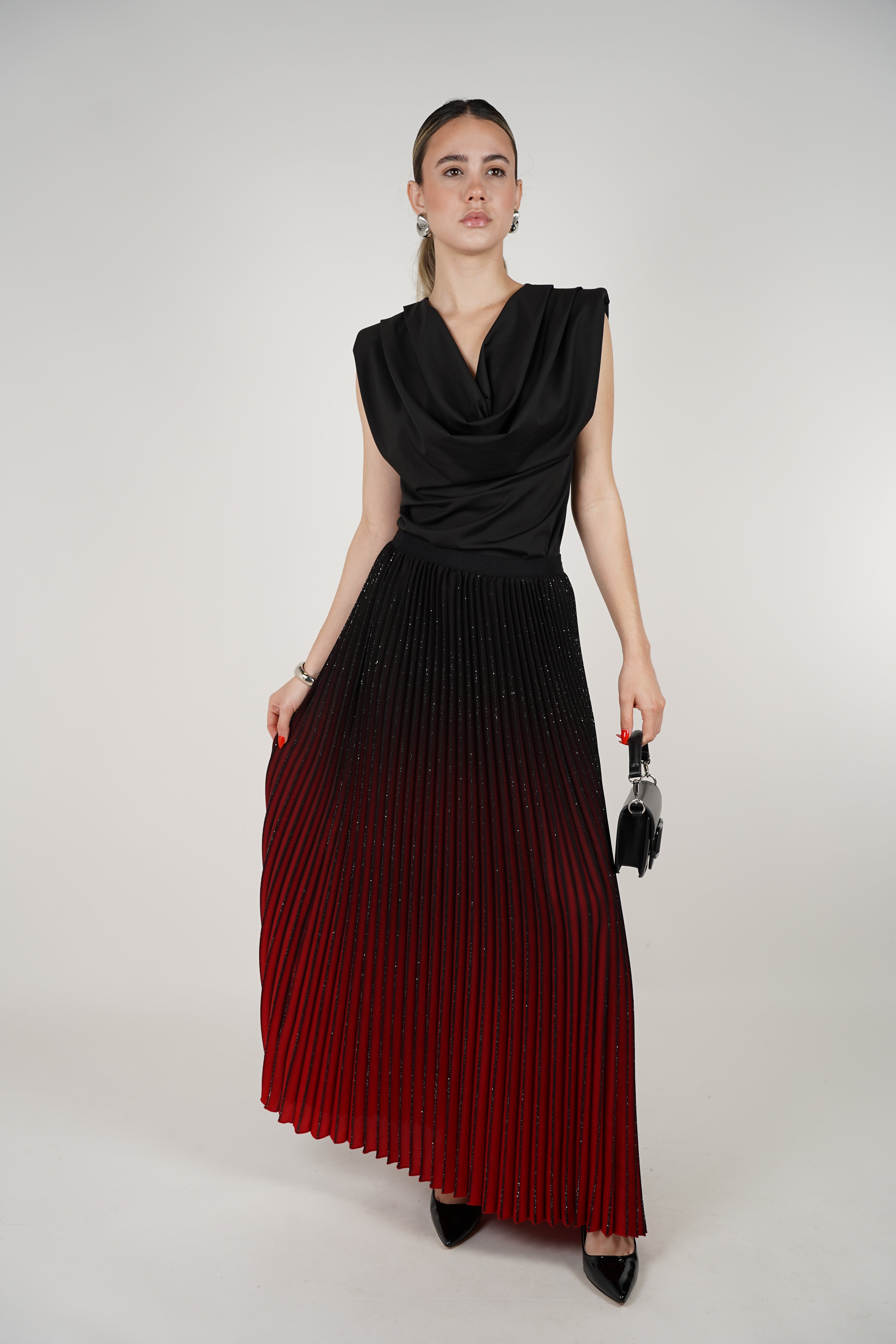 Alyssa Skirt – Ombre Elegance with a Hint of Sparkle