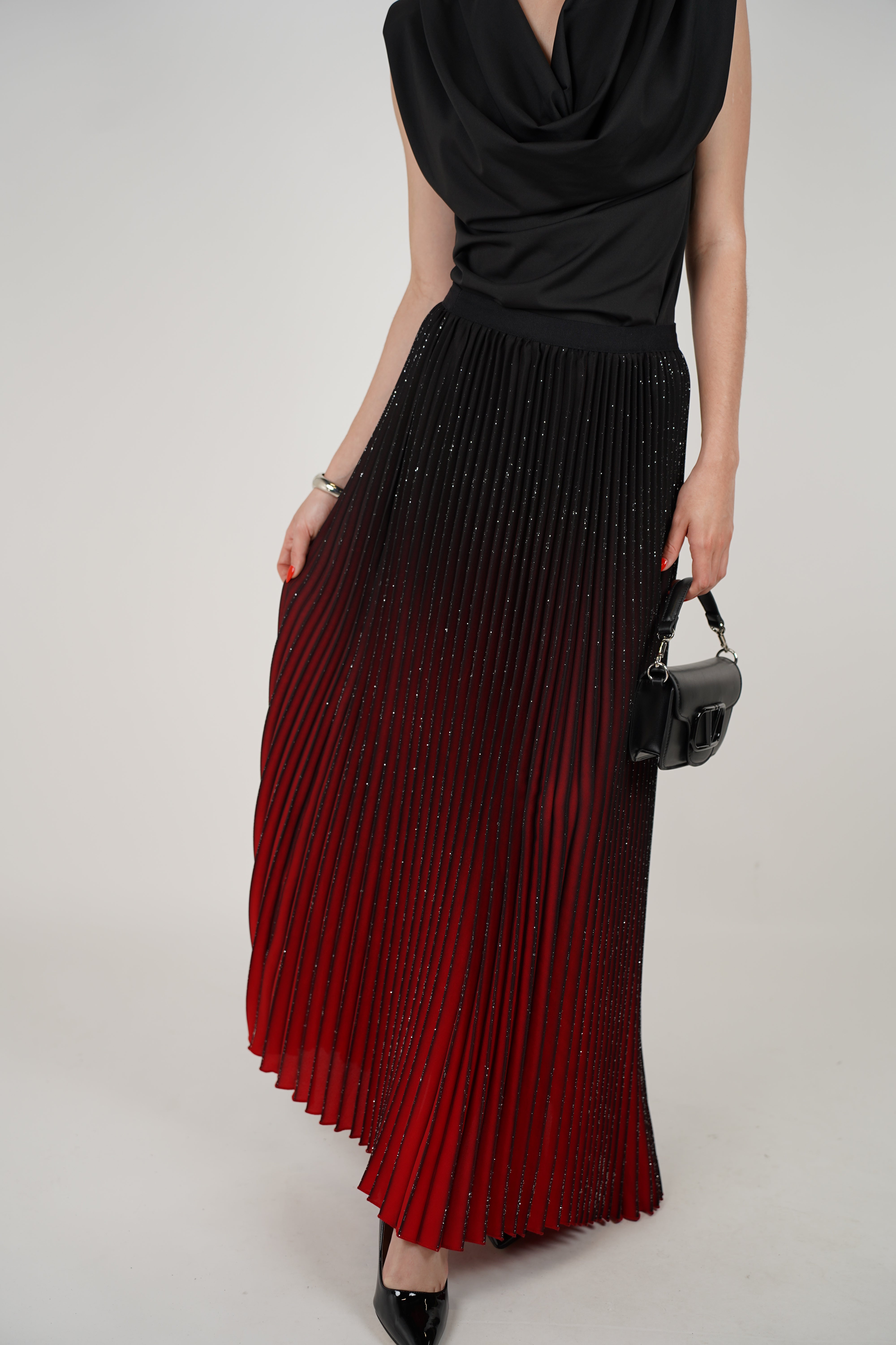 Alyssa Skirt – Ombre Elegance with a Hint of Sparkle