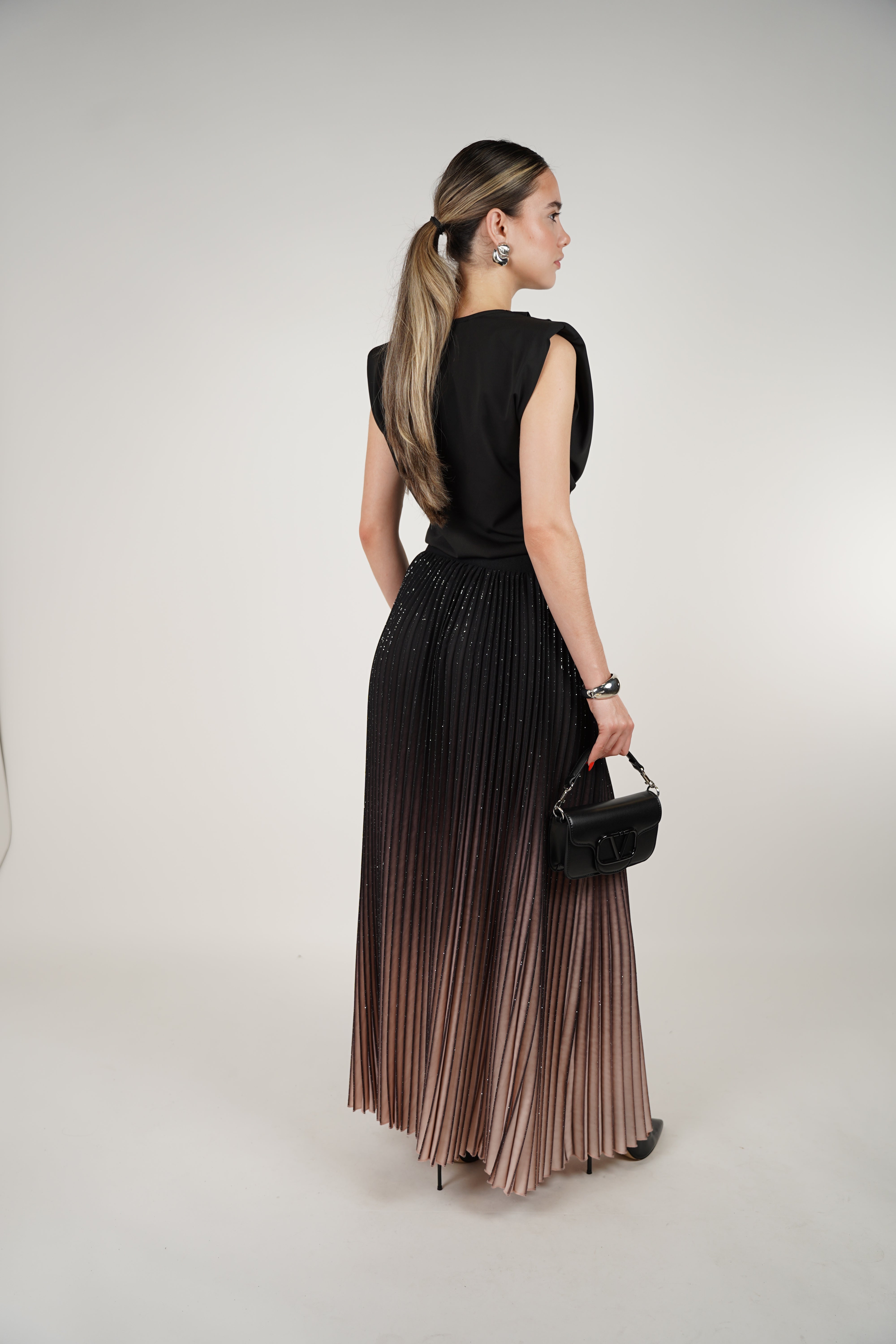 Alyssa Skirt – Ombre Elegance with a Hint of Sparkle