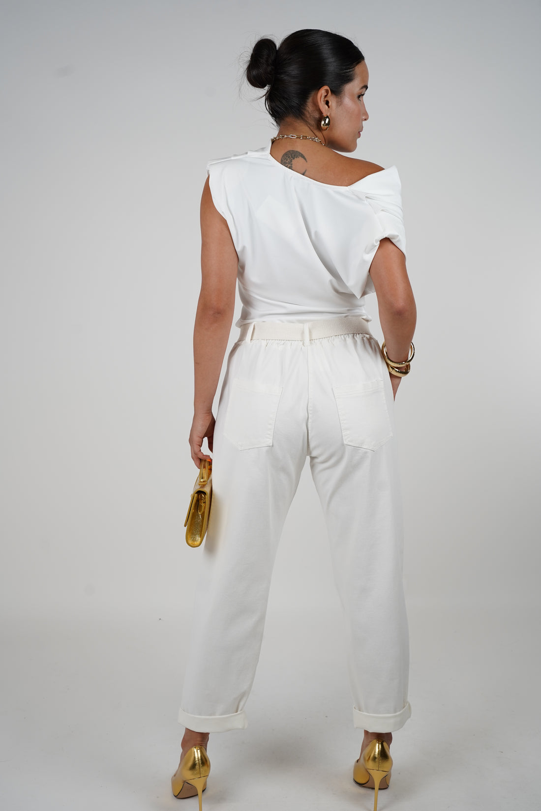 Amorette Pants – Tailored Ivory Elegance