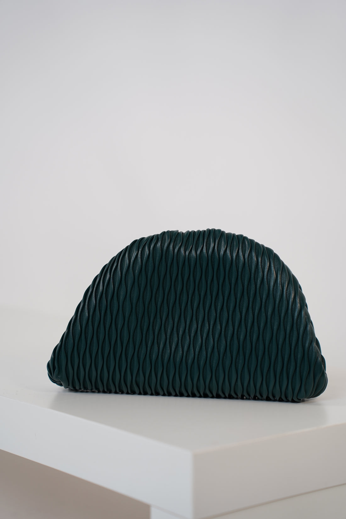 Vixar Textured Clutch – Modern Pleated Evening Bag