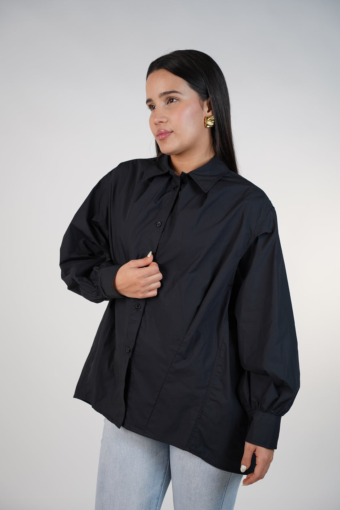 Janelle Poplin Shirt – Clean, Modern & Effortlessly Chic