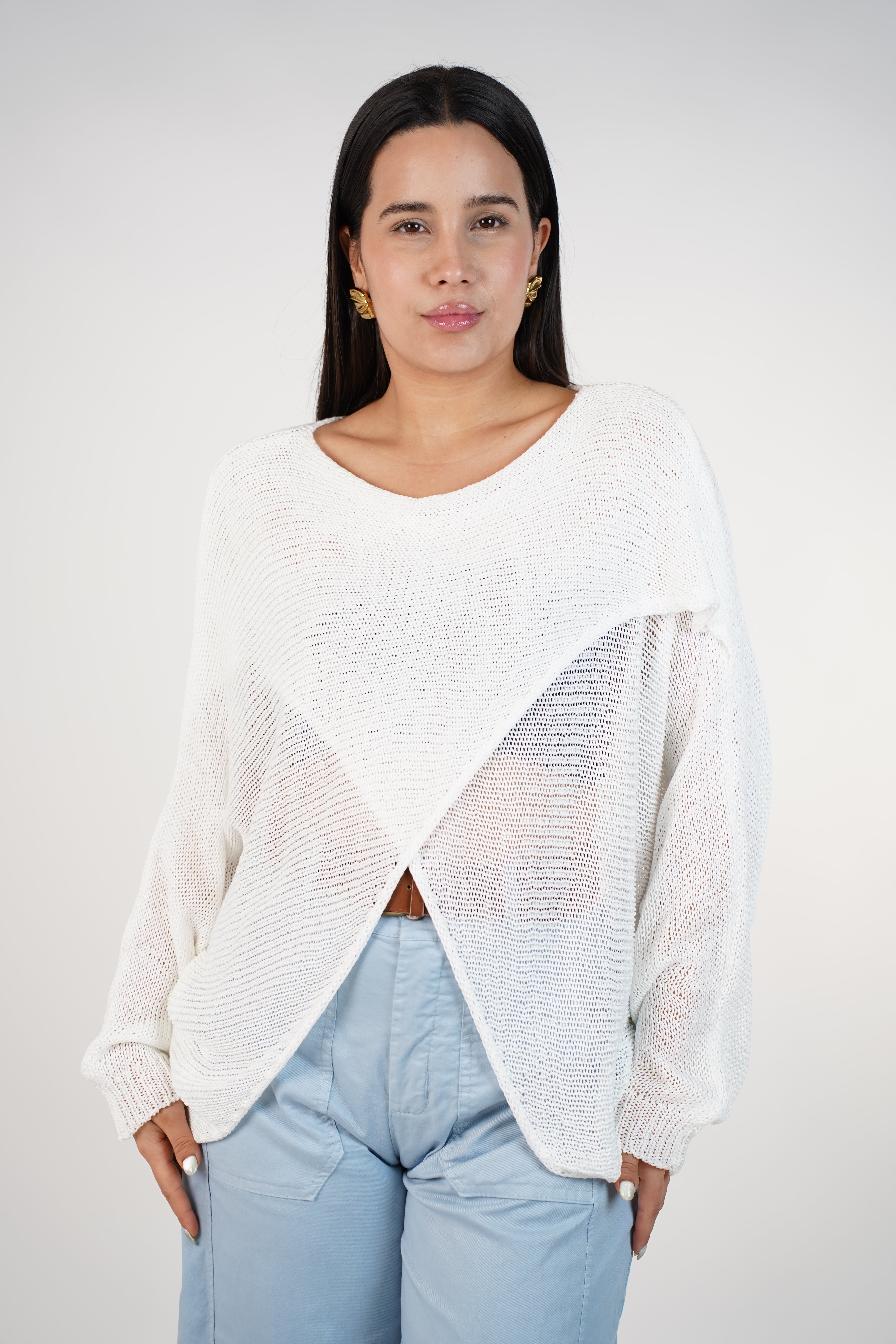 Nelly Cardigan Sweater – Effortless Wrap Comfort in Knit