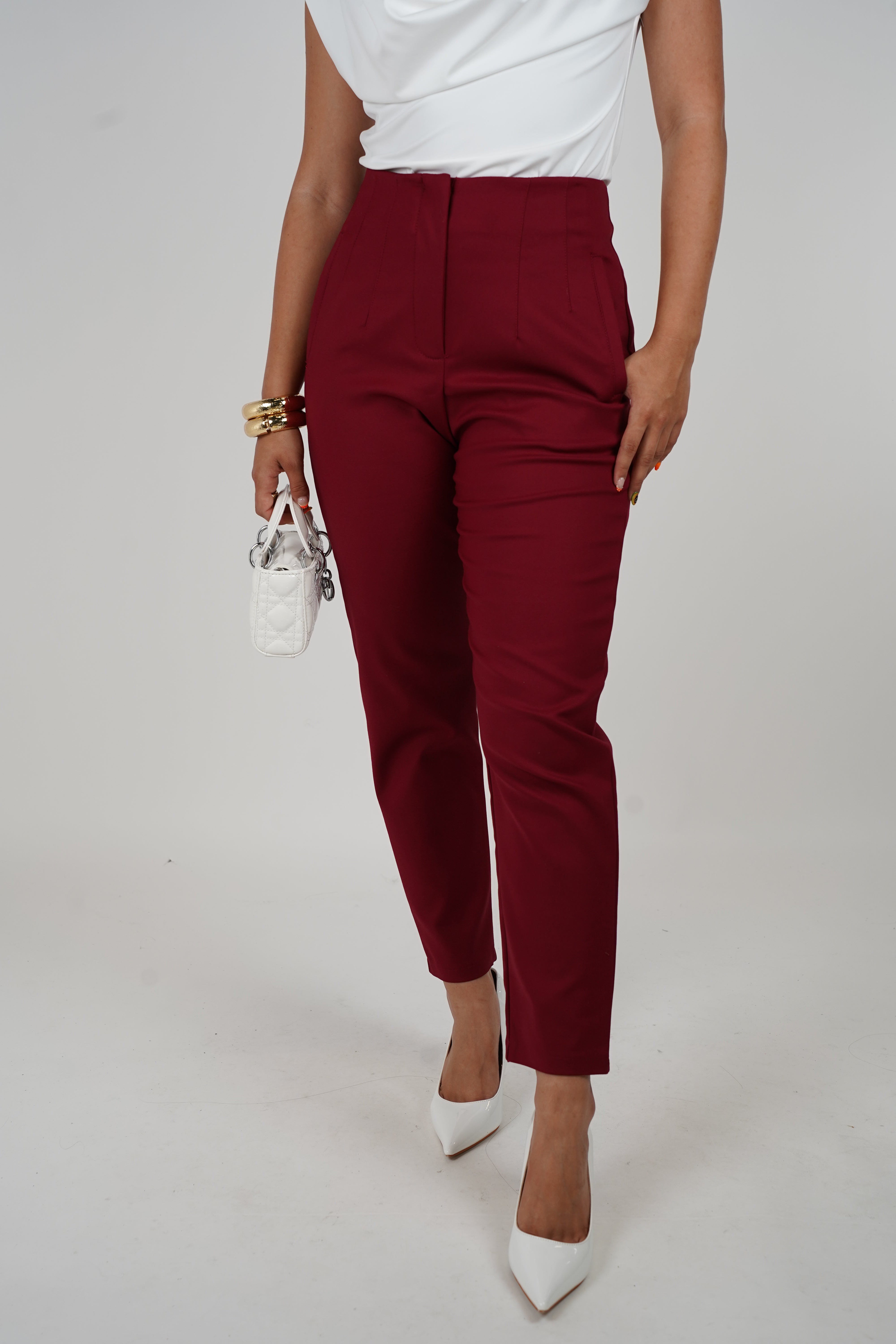 Emily Pants – Sleek Tailored Fit in Multiple Colors