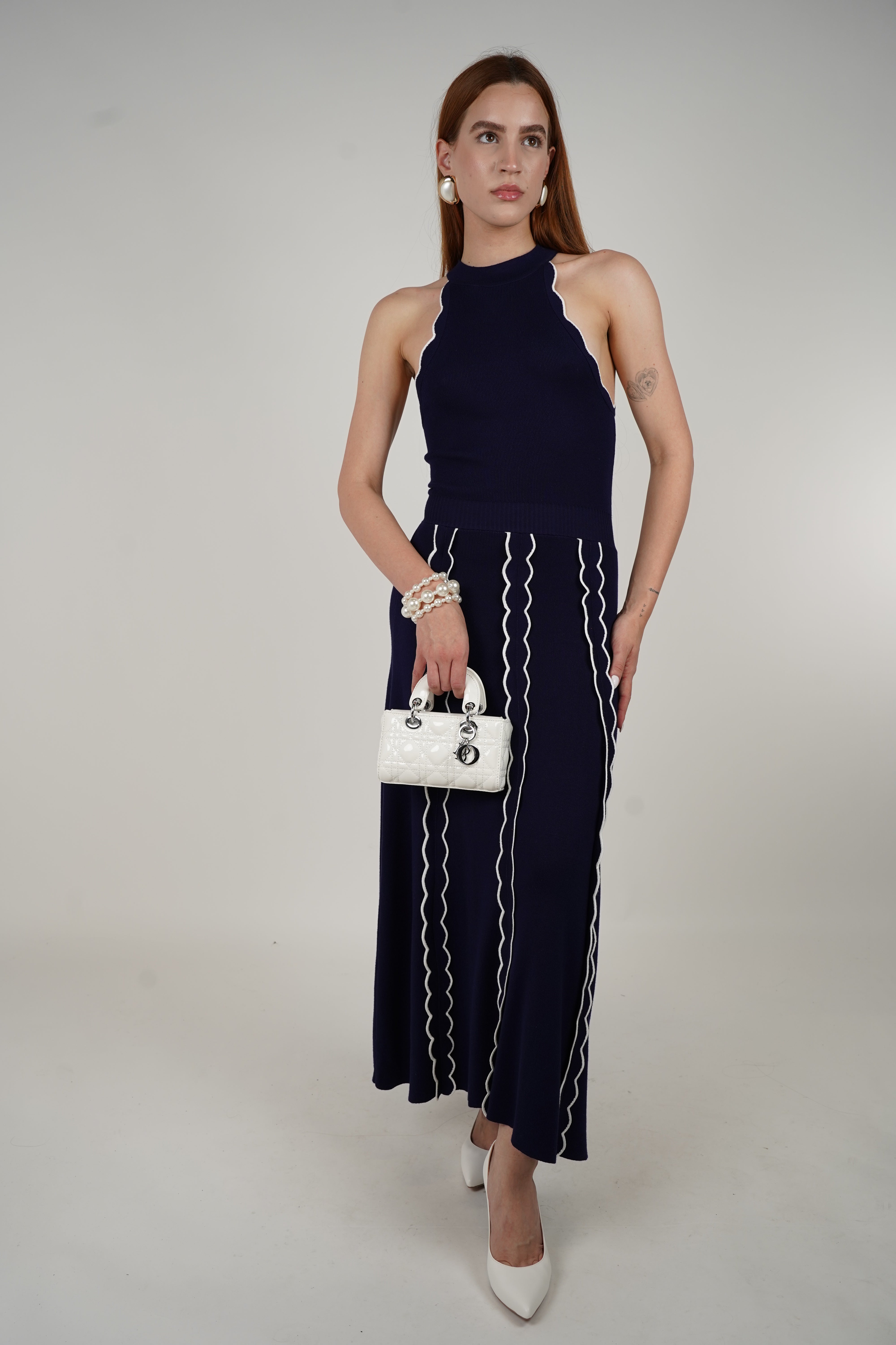 Zima Maxi Dress – Sleek & Sculpted Knit Elegance