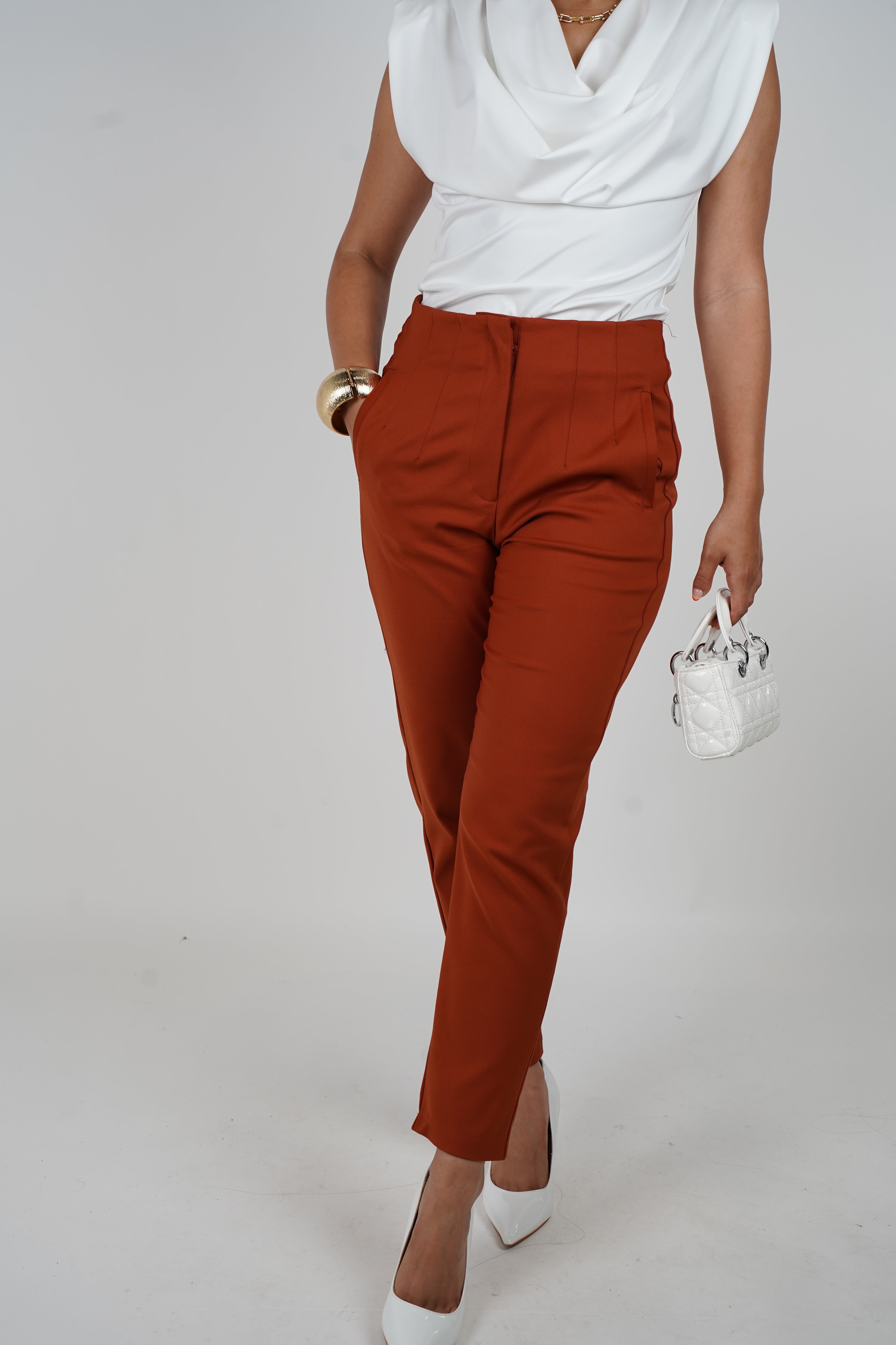 Emily Pants – Sleek Tailored Fit in Multiple Colors