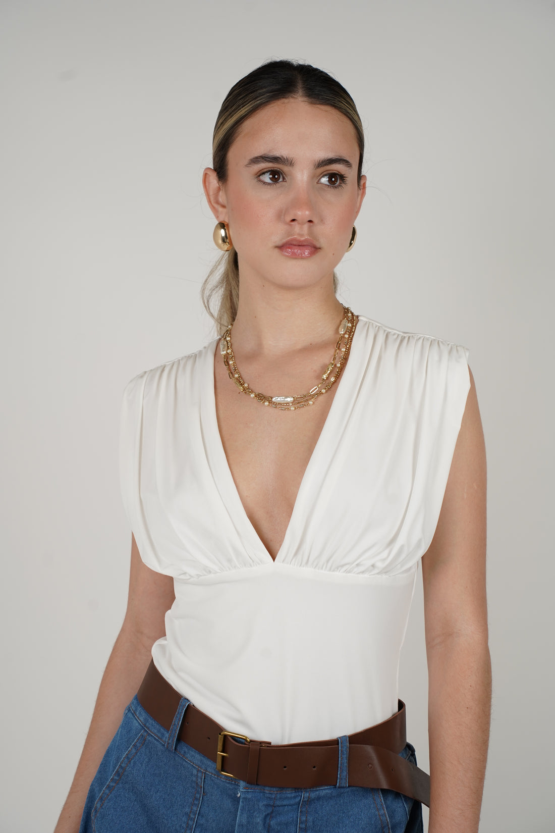 V Neck Bodysuit – Sleek, Sculpted & Timeless