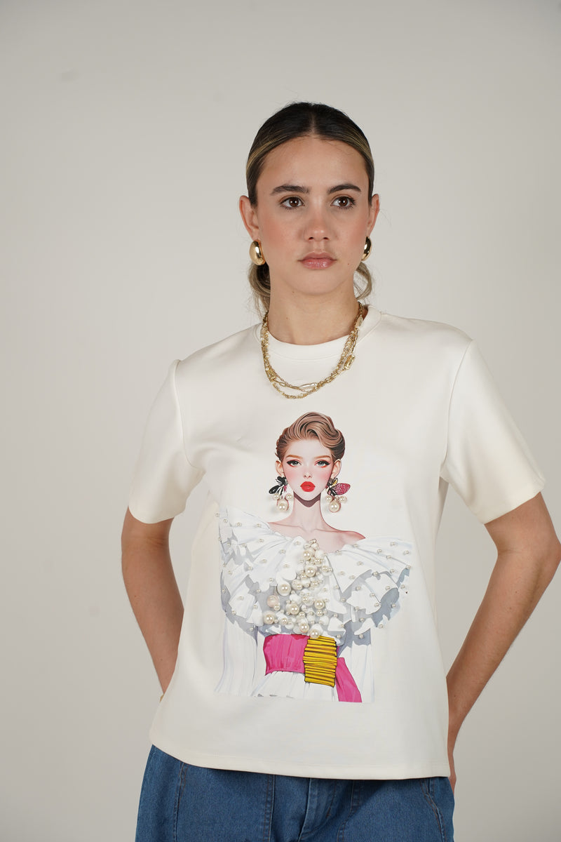 Marcela Women Top – Bold, Artistic, and Full of Attitude