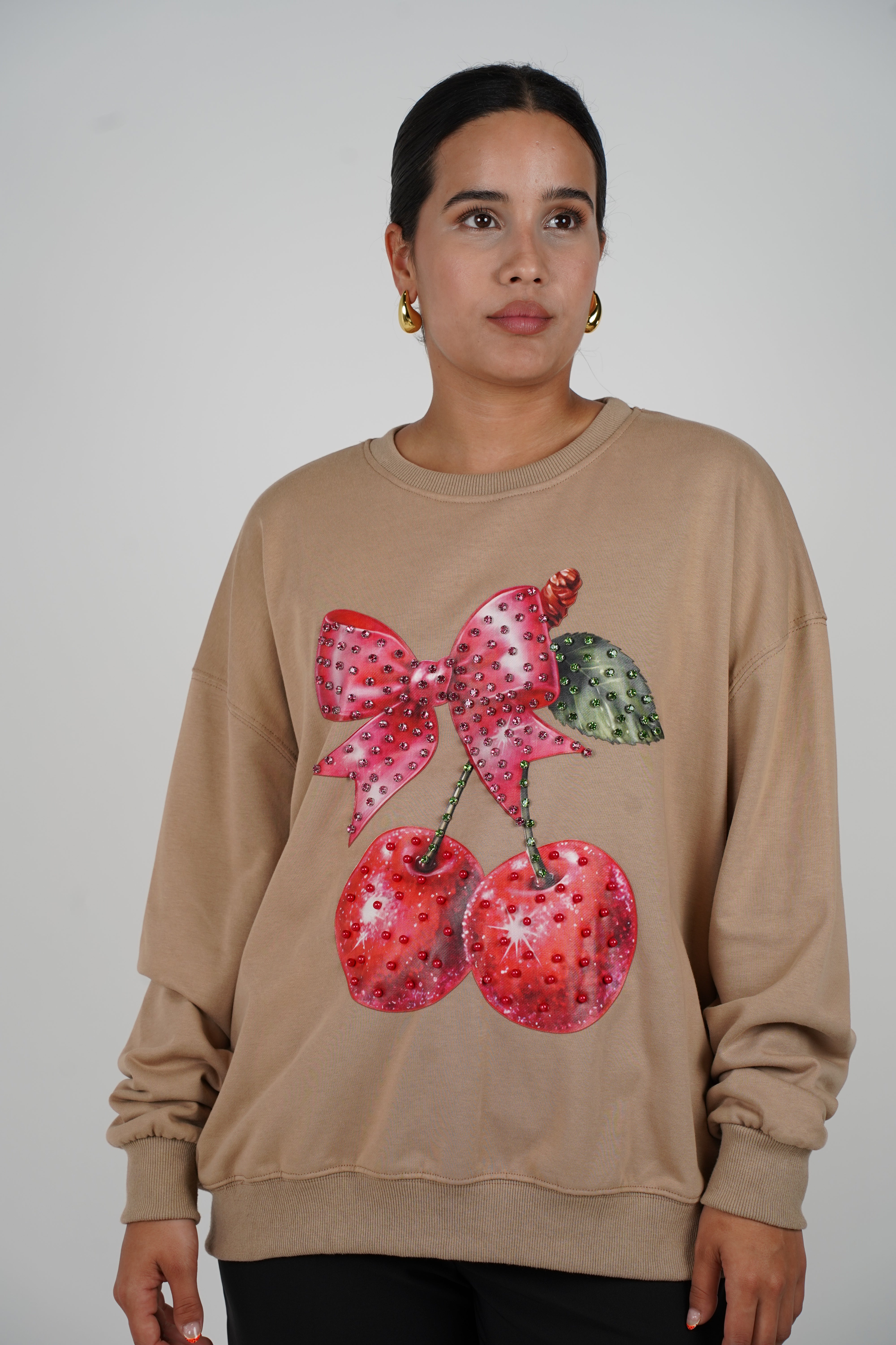 Laura Cherry Sweater – Sweet with a Sparkle